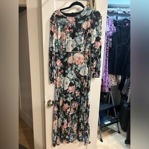 O.P.T. Talk About It Navy Floral Dress